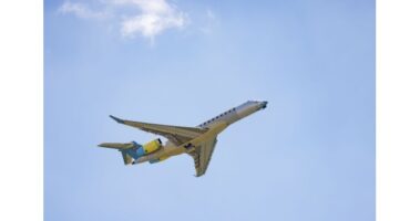 Read more about the article First Production Aircraft of World’s Fastest Business Jet, the Bombardier Global 8000, Completes Flawless Inaugural Flight