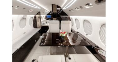 Read more about the article Duncan Aviation Completes Falcon 7X Interior Refurbishment Alongside Major Inspection