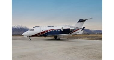 Read more about the article Duncan Aviation Delivers CL-604 with Bold American-Inspired Paint Design